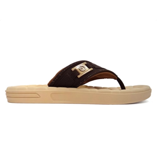 Chinelo Cartago Egeu Iii Dedo 12287 Grendene Bege/Marrom/Castor