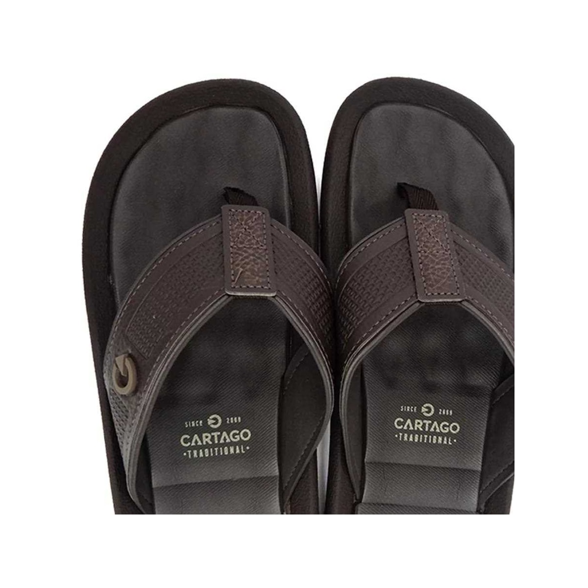 Chinelo Cartago Fiji Iv 11020 Dedo Grendene Marrom/Marrom