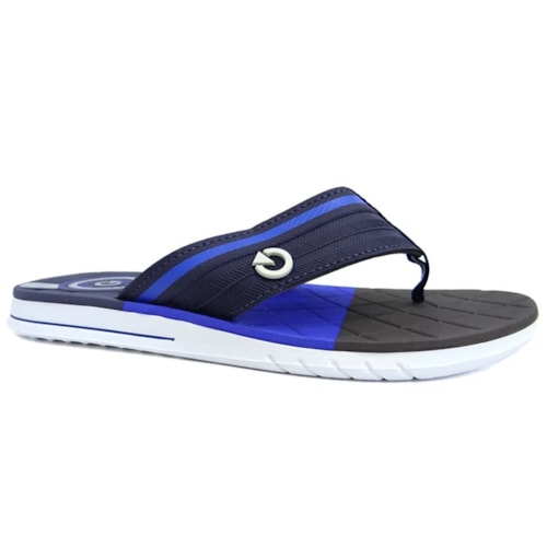 Chinelo Cartago Grendene Sevilha Iv Dedo 11333 Branco/Azul/Marrom