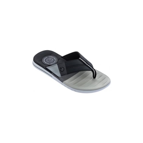 Chinelo Cartago Grendene Sevilha Iv Dedo 11333 Branco/Preto/Cinza