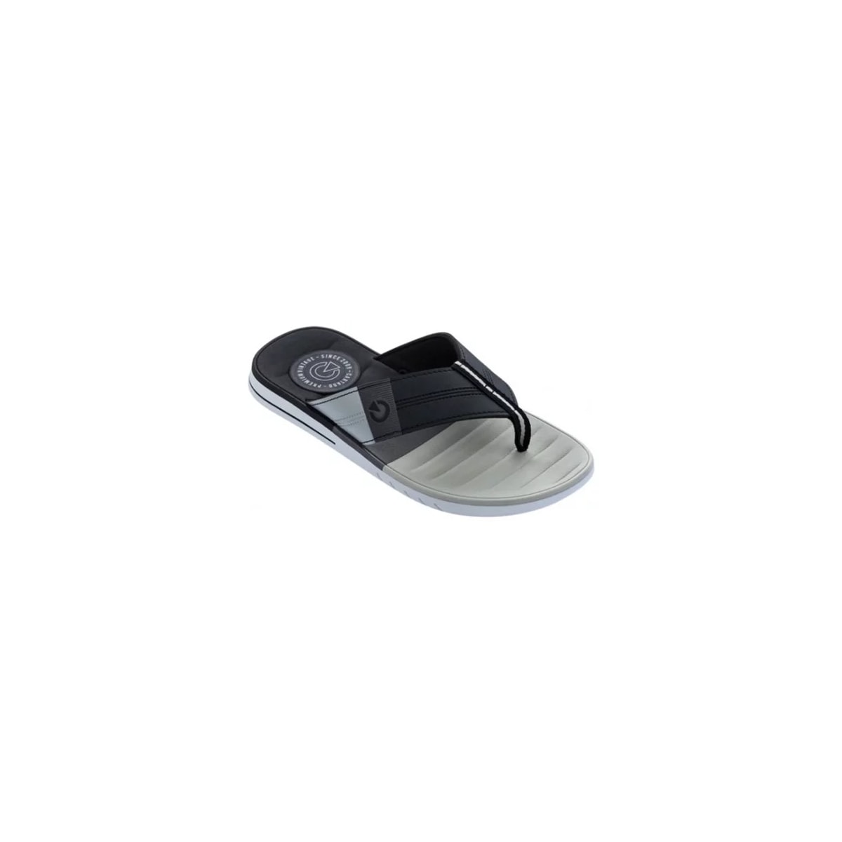 Chinelo Cartago Grendene Sevilha Iv Dedo 11333 Branco/Preto/Cinza Chinelo Cartago Grendene Sevilha Iv Dedo 11333 Branco/Preto/Cinza