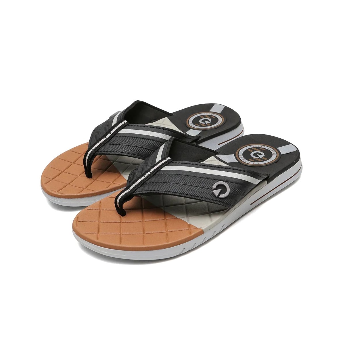 Chinelo Cartago Grendene Sevilha Iv Dedo 11333 Branco/Preto/Marrom Chinelo Cartago Grendene Sevilha Iv Dedo 11333 Branco/Preto/Marrom