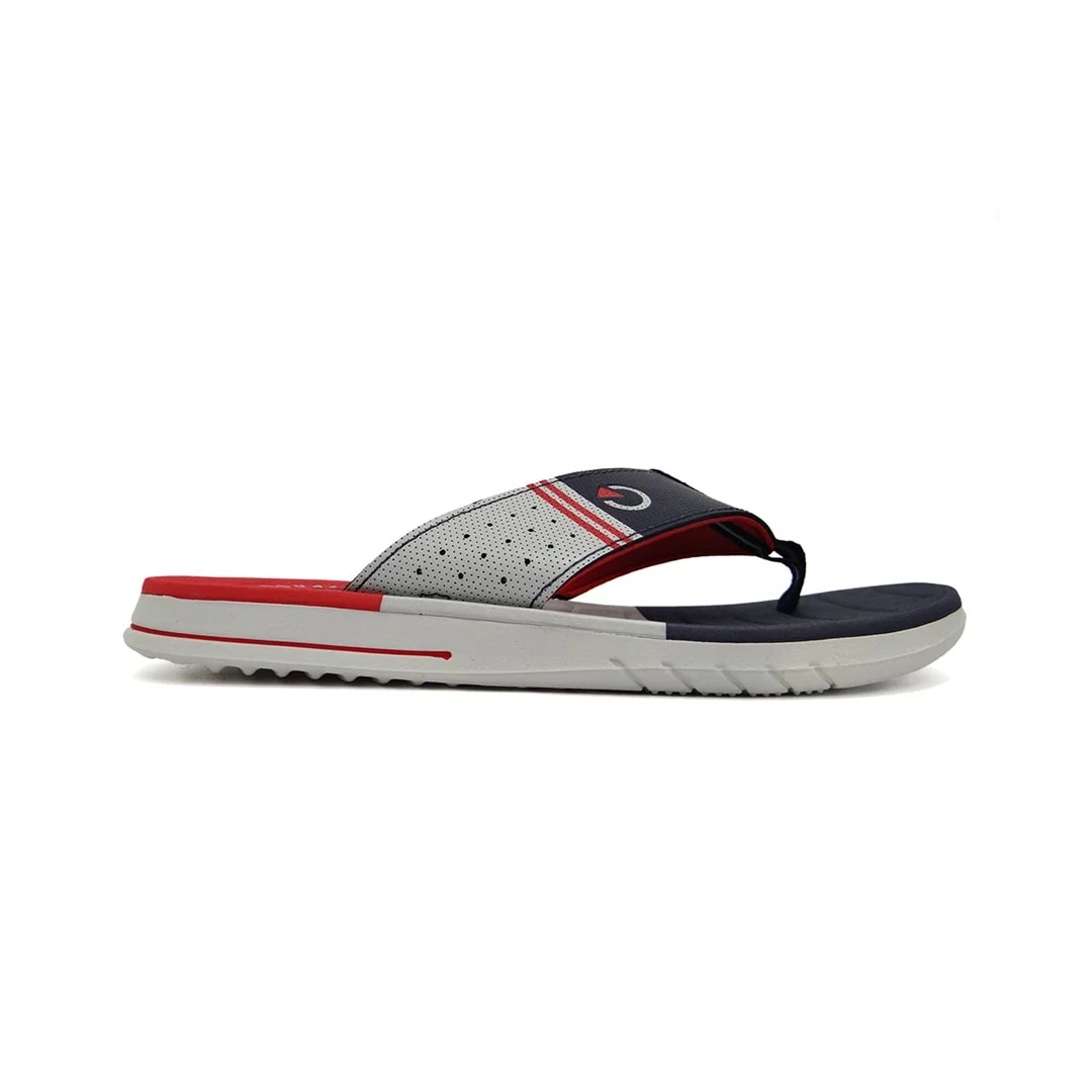 Chinelo Cartago Grendene Sevilha Iv Dedo 11333 Cinza/Azul/Vermelho