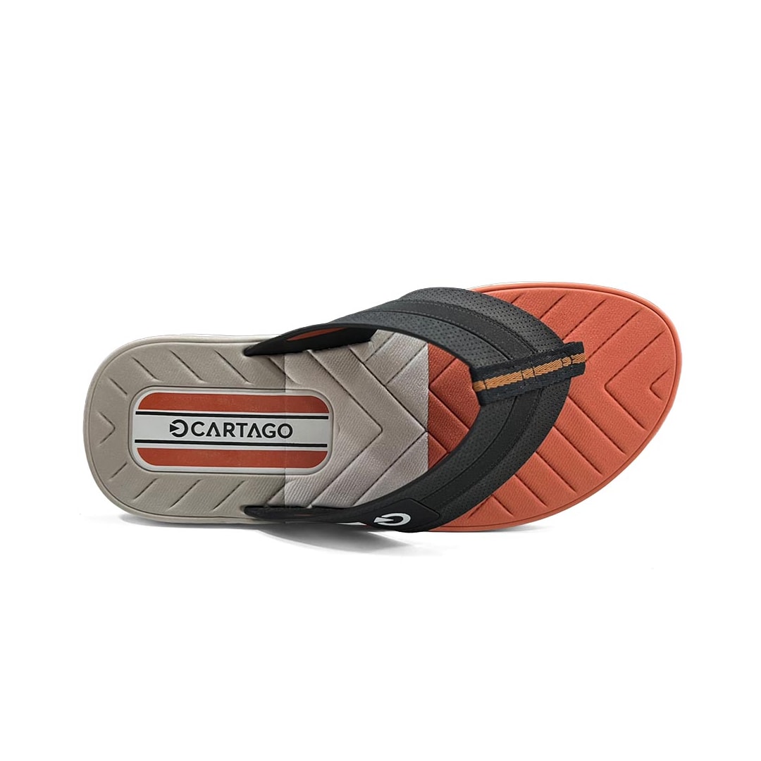 Chinelo Cartago Grendene Sevilha Iv Dedo 11333 Cinza/Preto