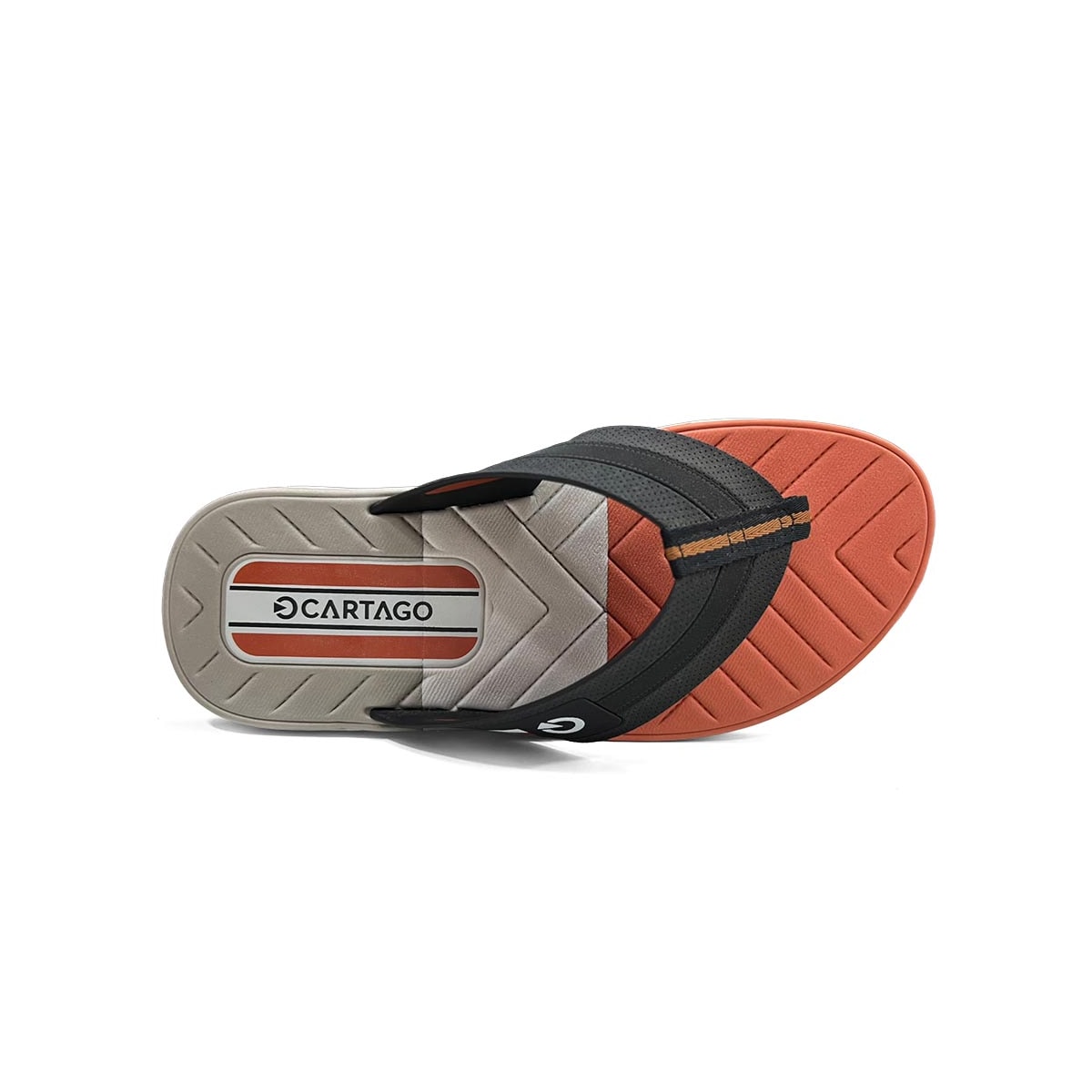 Chinelo Cartago Grendene Sevilha Iv Dedo 11333 Cinza/Preto