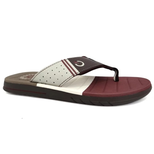 Chinelo Cartago Grendene Sevilha Iv Dedo 11333 Marrom/Bordo/Bege