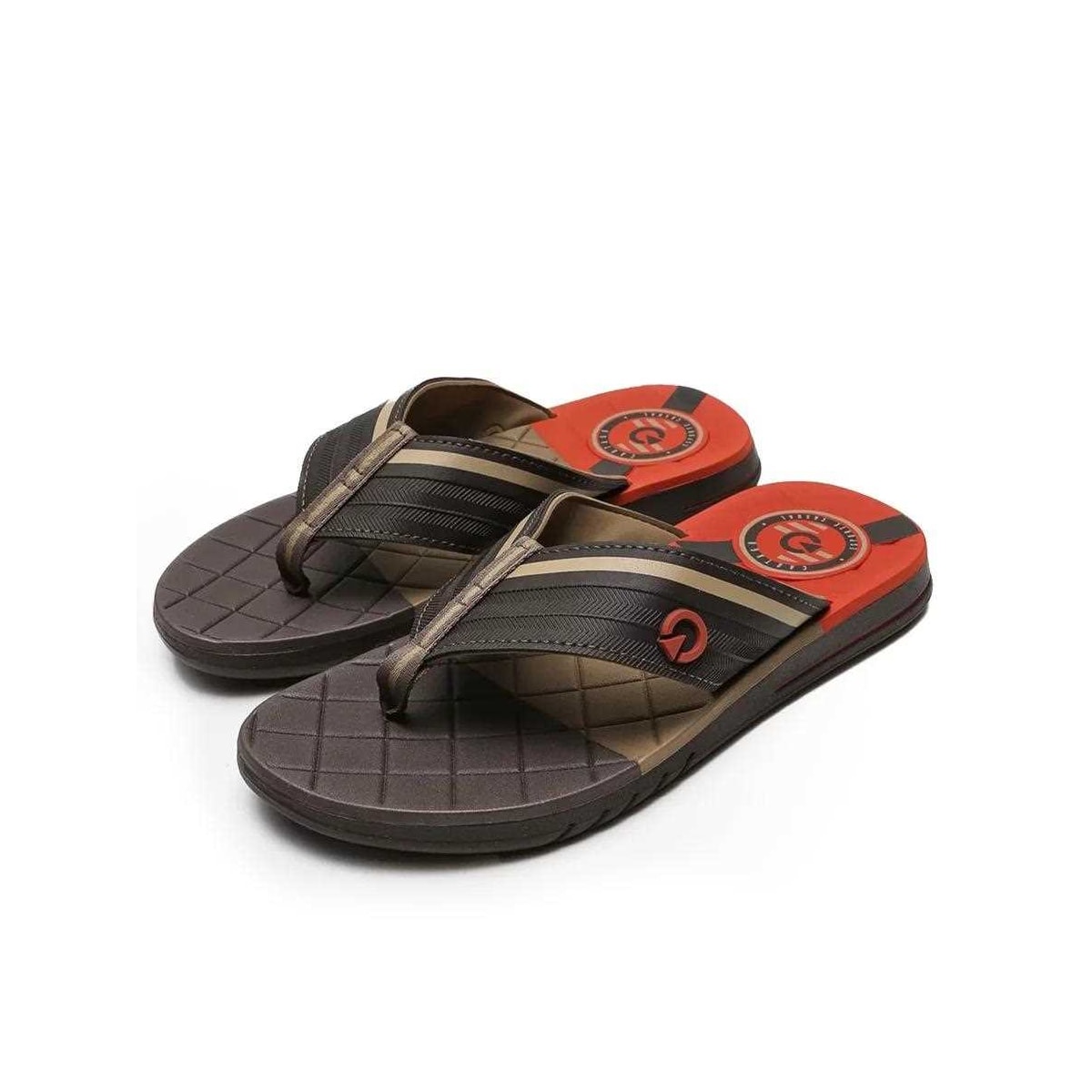 Chinelo Cartago Grendene Sevilha Iv Dedo 11333 Marrom/Marrom/Bege