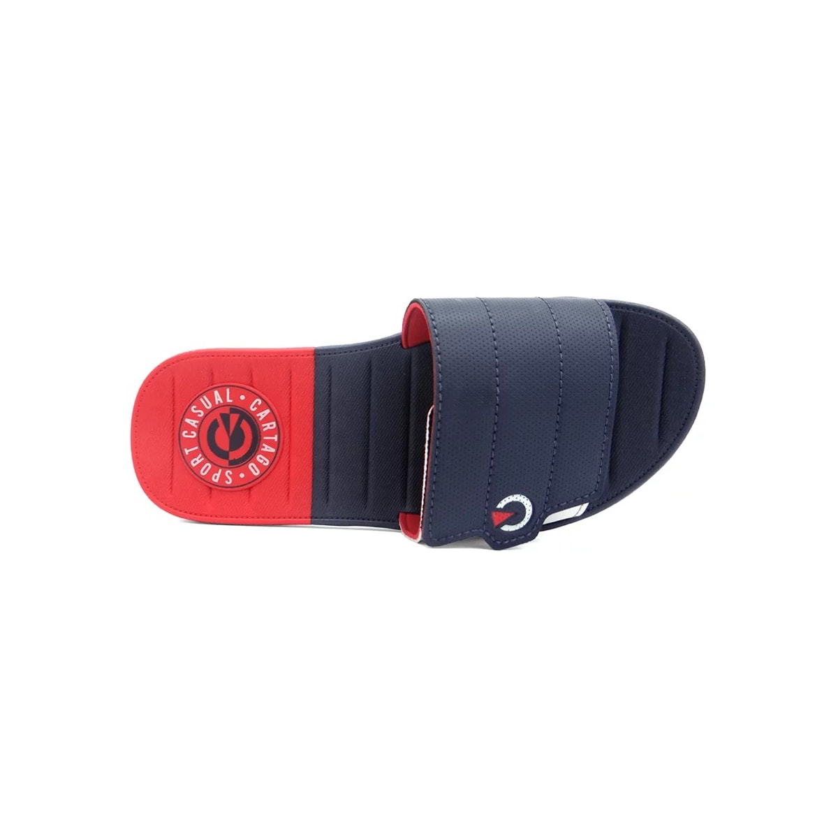 Chinelo Cartago Grendene Sevilha Iv Slide 11334 Cinza/Azul/Vermelho Chinelo Cartago Grendene Sevilha Iv Slide 11334 Cinza/Azul/Vermelho