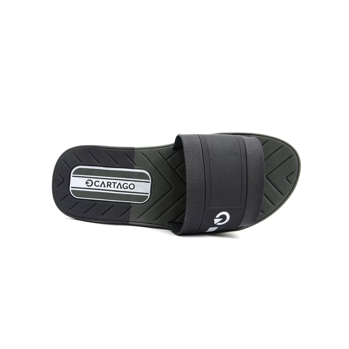Chinelo Cartago Grendene Sevilha Iv Slide 11334 Cinza/Preto/Verde Chinelo Cartago Grendene Sevilha Iv Slide 11334 Cinza/Preto/Verde