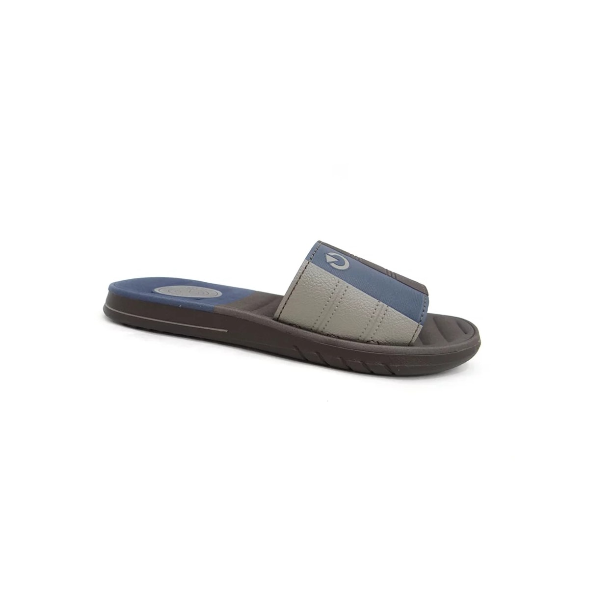 Chinelo Cartago Grendene Sevilha Iv Slide 11334 Marrom/Cinza/Azul Chinelo Cartago Grendene Sevilha Iv Slide 11334 Marrom/Cinza/Azul