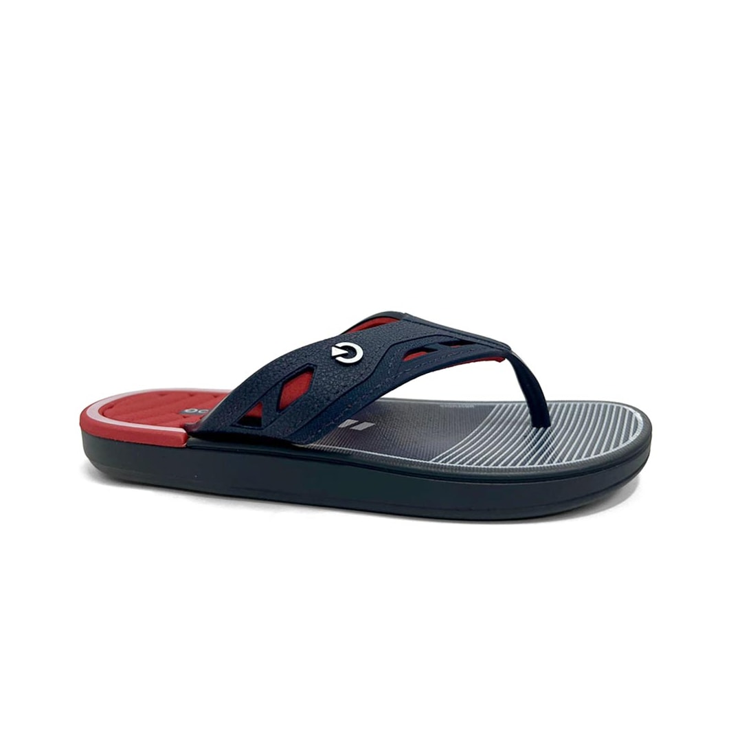 Chinelo Cartago Infantil Dallas Dedo 12216 Azul/Vermelho