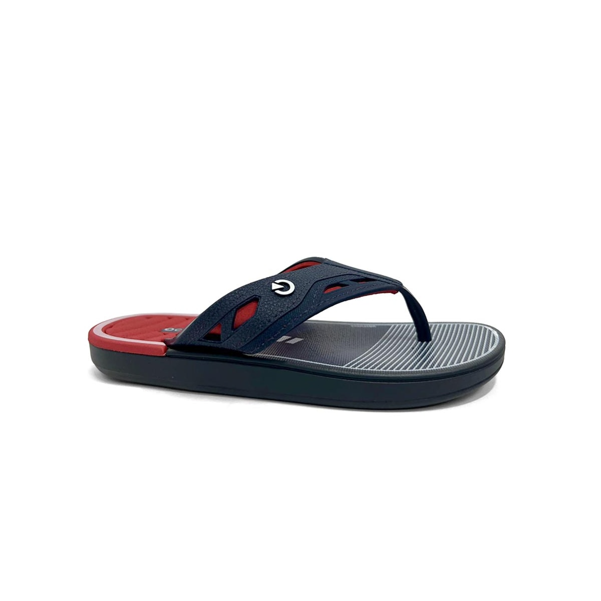 Chinelo Cartago Infantil Dallas Dedo 12216 Azul/Vermelho