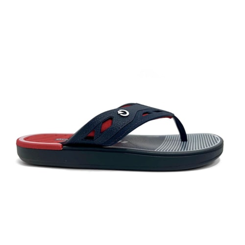 Detalhe - Chinelo Cartago Infantil Dallas Dedo 12216 Azul/Vermelho