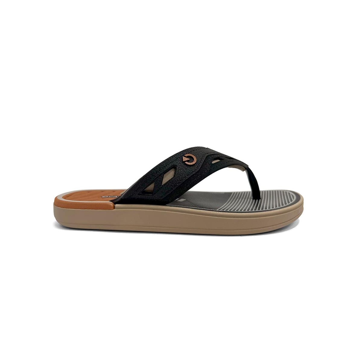 Chinelo Cartago Infantil Dallas Dedo 12216 Bege/Preto/Marrom Chinelo Cartago Infantil Dallas Dedo 12216 Bege/Preto/Marrom
