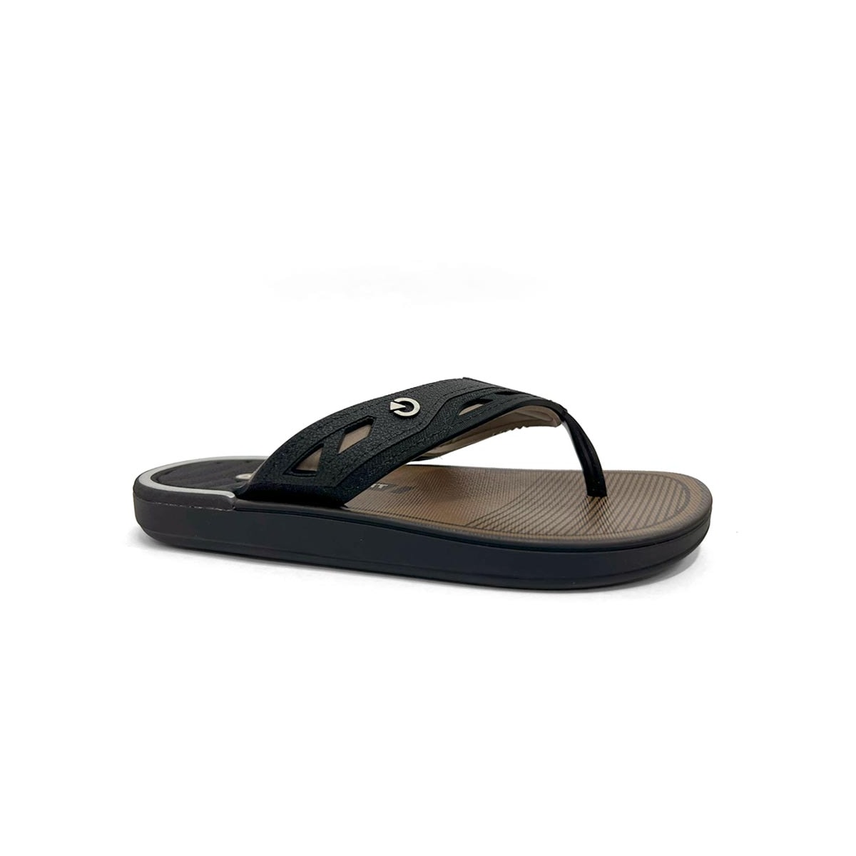 Chinelo Cartago Infantil Dallas Dedo 12216 Preto/Bege Chinelo Cartago Infantil Dallas Dedo 12216 Preto/Bege
