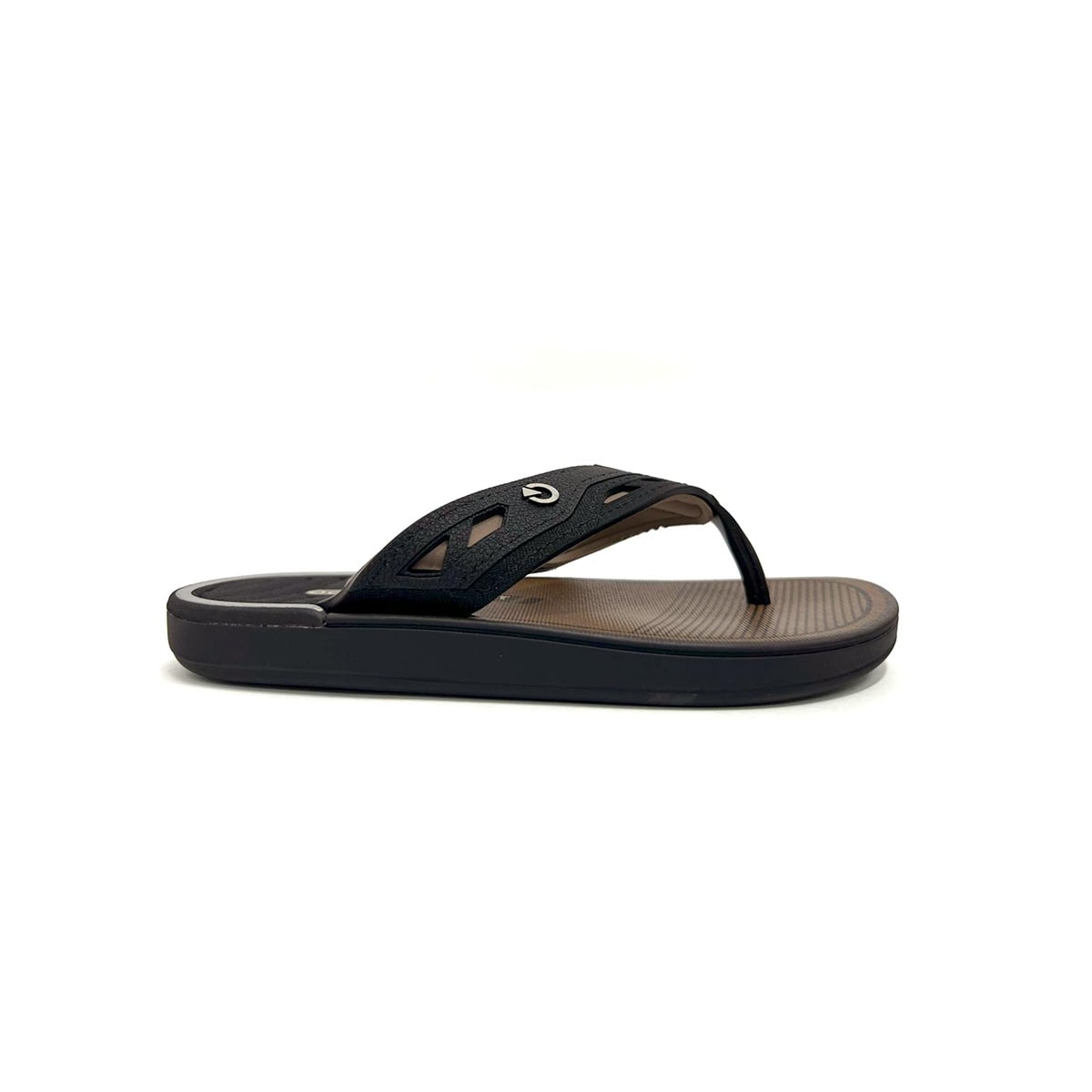 Chinelo Cartago Infantil Dallas Dedo 12216 Preto/Bege Chinelo Cartago Infantil Dallas Dedo 12216 Preto/Bege