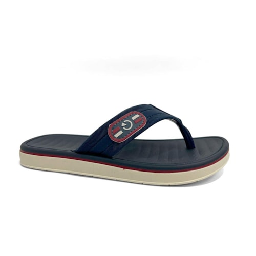 Chinelo Cartago Infantil Paris Ii Dedo 12468 Bege/Azul