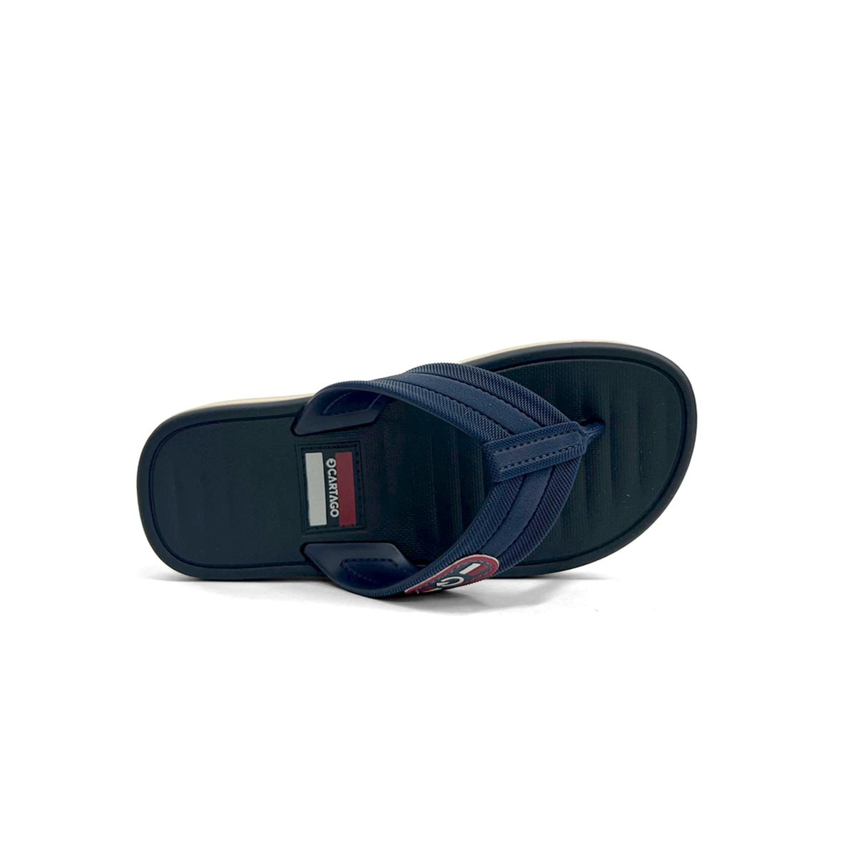 Chinelo Cartago Infantil Paris Ii Dedo 12468 Bege/Azul Chinelo Cartago Infantil Paris Ii Dedo 12468 Bege/Azul