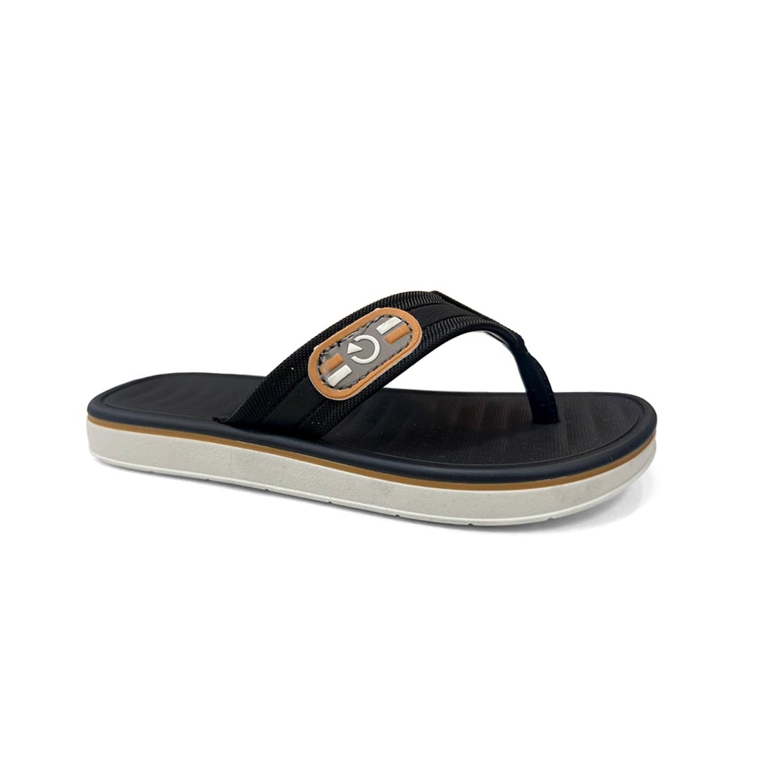 Chinelo Cartago Infantil Paris Ii Dedo 12468 Branco/Preto