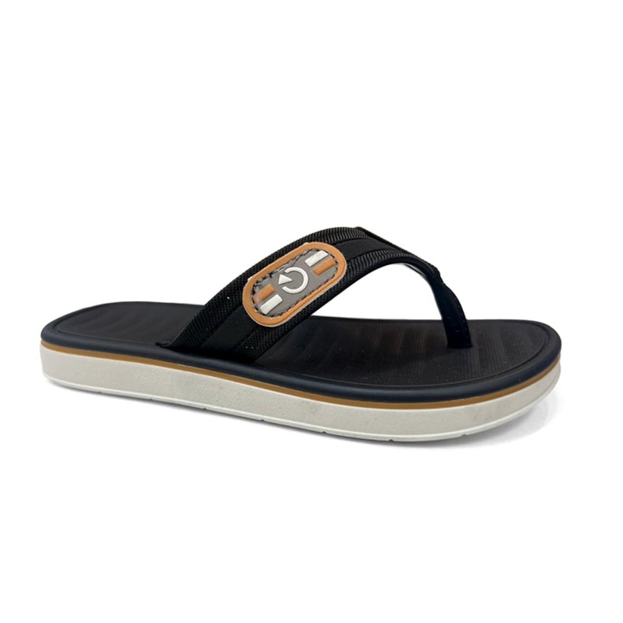 Chinelo Cartago Infantil Paris Ii Dedo 12468 Branco/Preto Chinelo Cartago Infantil Paris Ii Dedo 12468 Branco/Preto