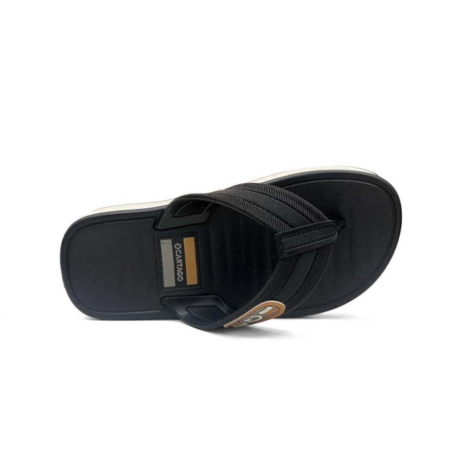 Chinelo Cartago Infantil Paris Ii Dedo 12468 Branco/Preto Chinelo Cartago Infantil Paris Ii Dedo 12468 Branco/Preto