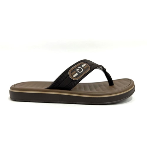 Detalhe - Chinelo Cartago Infantil Paris Ii Dedo 12468 Marrom