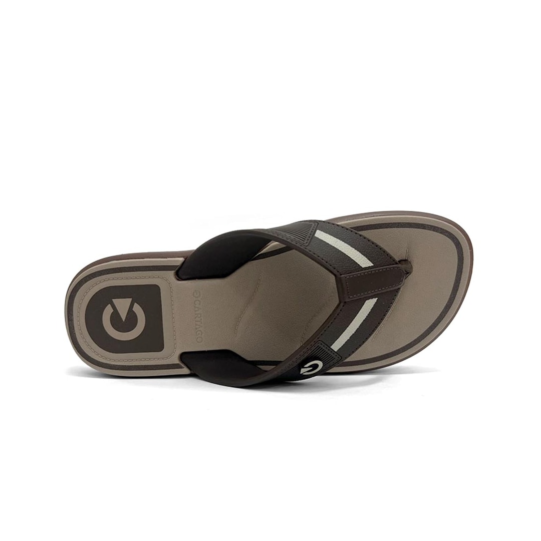 Chinelo Cartago Masculino Belgrado Dedo 12612 Marrom