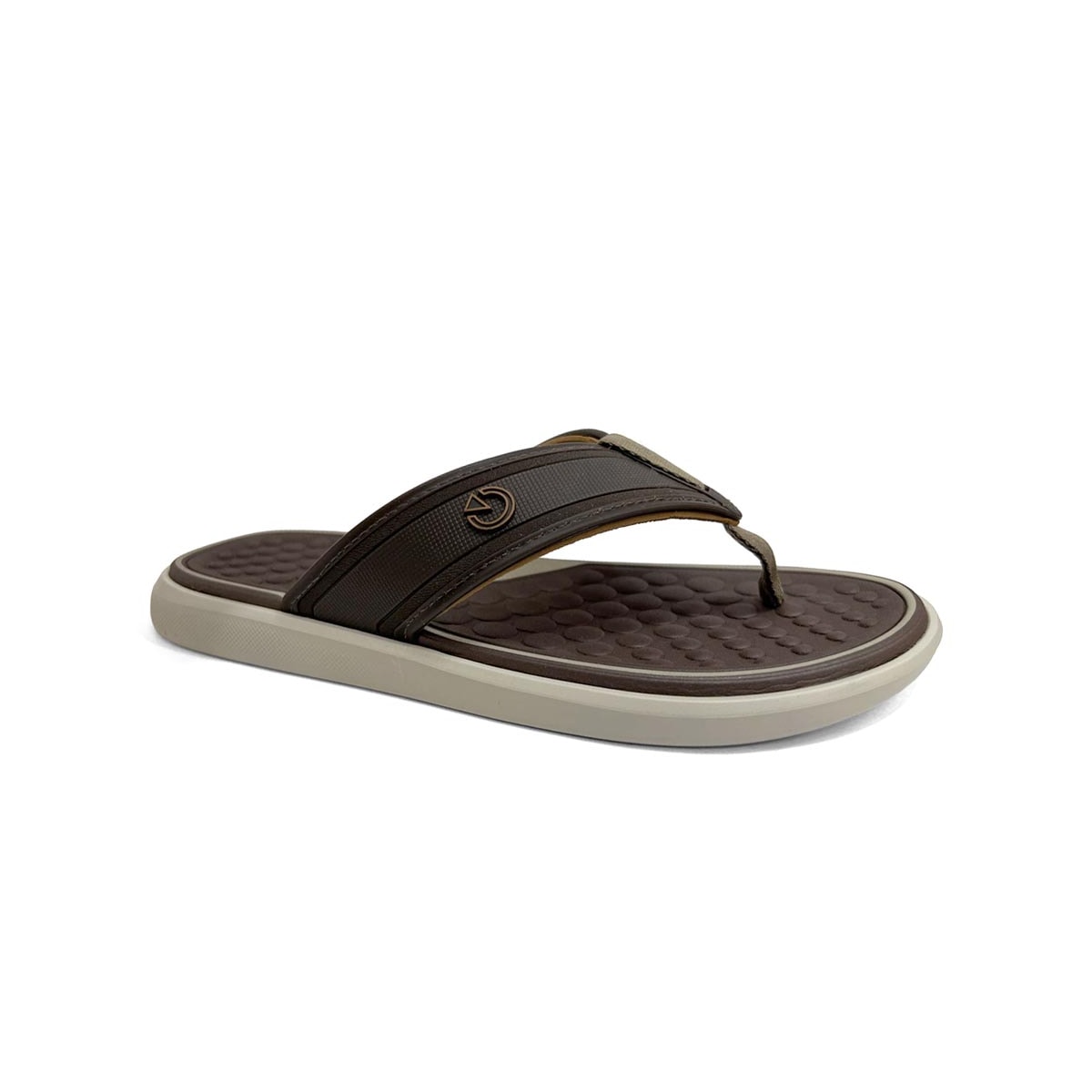 Chinelo Cartago Masculino De Dedo Dubai 12575 Bege