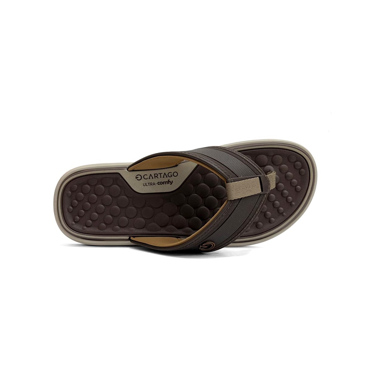 Chinelo Cartago Masculino De Dedo Dubai 12575 Bege Chinelo Cartago Masculino De Dedo Dubai 12575 Bege