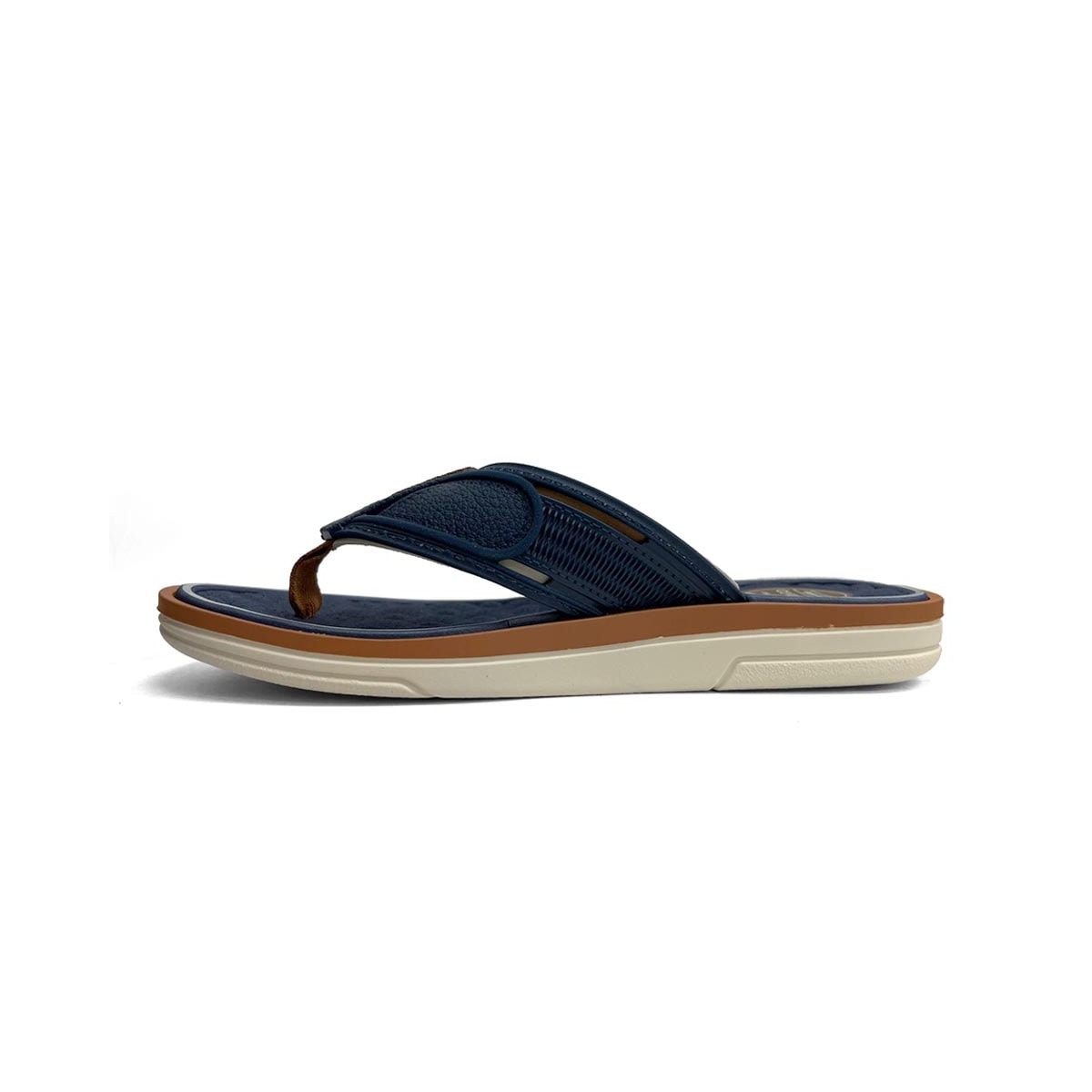 Chinelo Cartago Masculino De Dedo Lyon Iv 12531 Bege/Azul Chinelo Cartago Masculino De Dedo Lyon Iv 12531 Bege/Azul