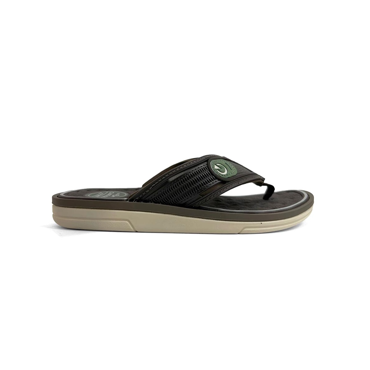Chinelo Cartago Masculino De Dedo Lyon Iv 12531 Bege/Marrom Chinelo Cartago Masculino De Dedo Lyon Iv 12531 Bege/Marrom