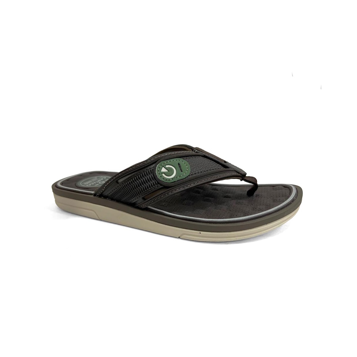 Chinelo Cartago Masculino De Dedo Lyon Iv 12531 Bege/Marrom Chinelo Cartago Masculino De Dedo Lyon Iv 12531 Bege/Marrom