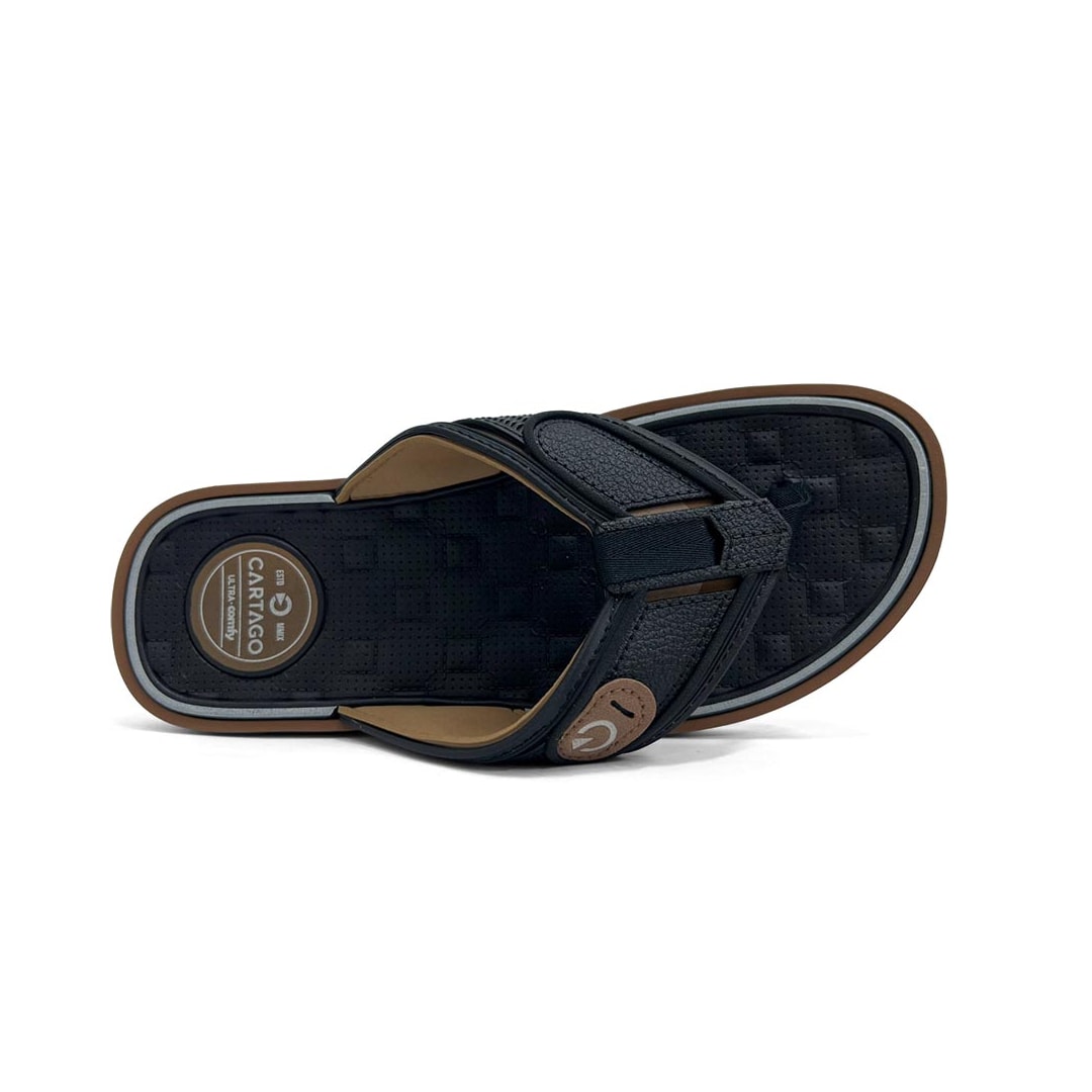 Chinelo Cartago Masculino De Dedo Lyon IV 12531 Preto/Castor Chinelo Cartago Masculino De Dedo Lyon IV 12531 Preto/Castor