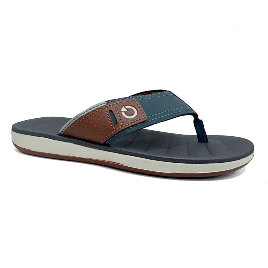 Chinelo Cartago Masculino De Dedo Málaga 10954 Cinza