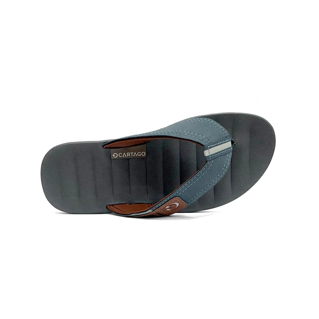 Chinelo Cartago Masculino De Dedo Málaga 10954 Cinza
