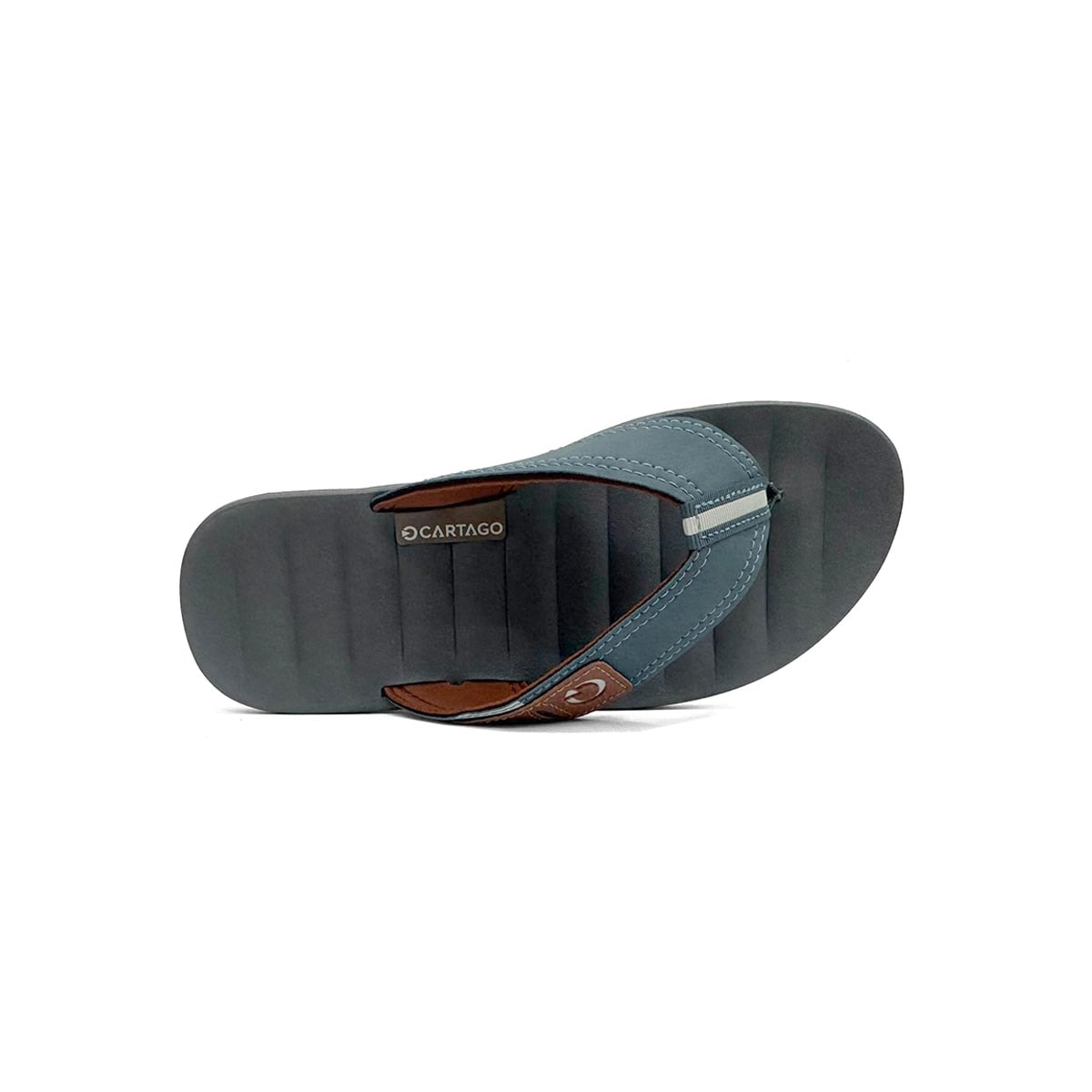 Chinelo Cartago Masculino De Dedo Málaga 10954 Cinza