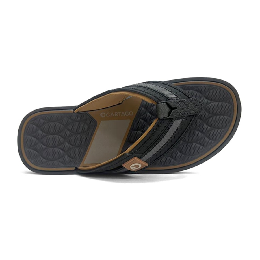 Chinelo Cartago Masculino Dedo Lyon Iii 12399 Cinza