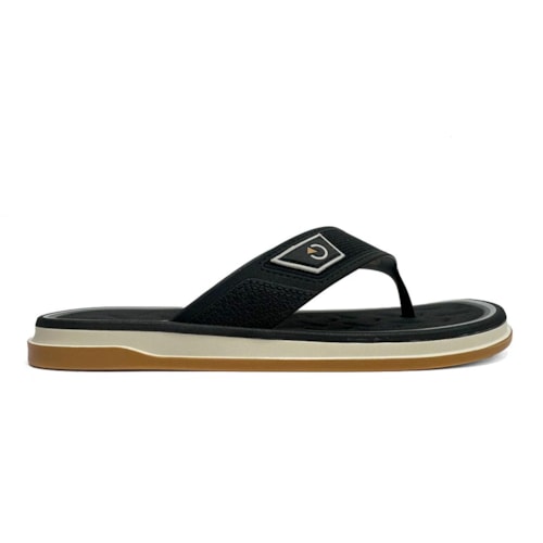 Detalhe - Chinelo Cartago Masculino Dedo Malaga Sport 12308 Bege