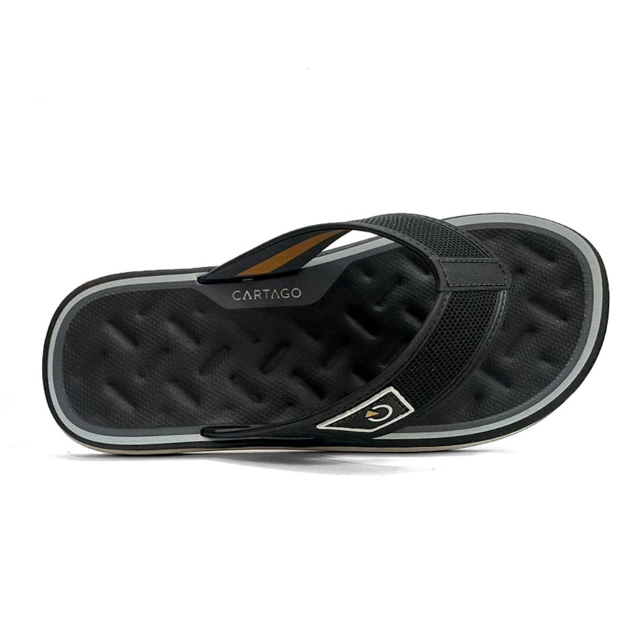 Chinelo Cartago Masculino Dedo Malaga Sport 12308 Bege
