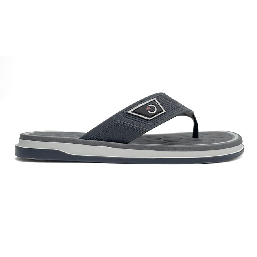 Chinelo Cartago Masculino Dedo Malaga Sport 12308 Cinza