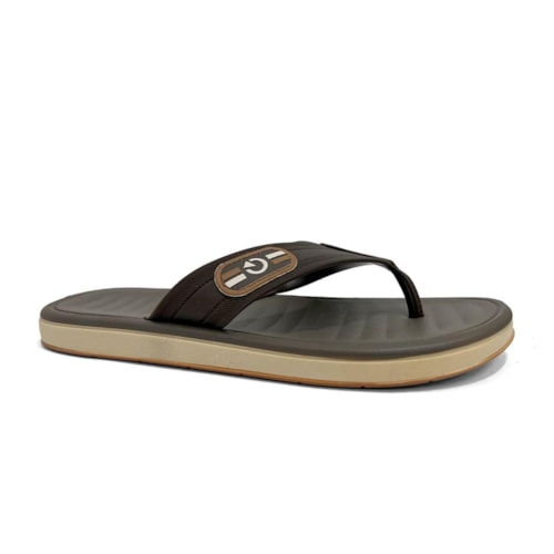 Chinelo Cartago Masculino Dedo Paris II 12214 Bege Claro