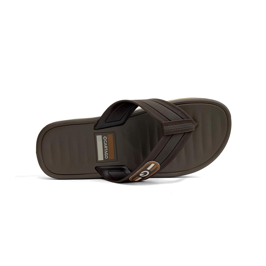 Chinelo Cartago Masculino Dedo Paris II 12214 Bege Claro