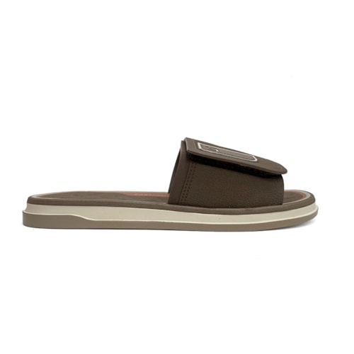 Detalhe - Chinelo Cartago Masculino Gáspea Malaga Sport 12377 Bege