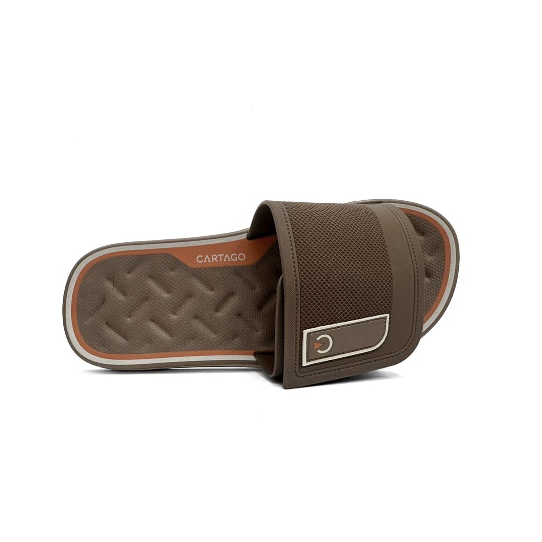 Chinelo Cartago Masculino Gáspea Malaga Sport 12377 Bege