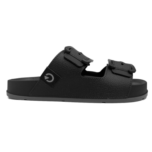 Detalhe - Chinelo Cartago Masculino Milco Ii Slide 12316 Preto
