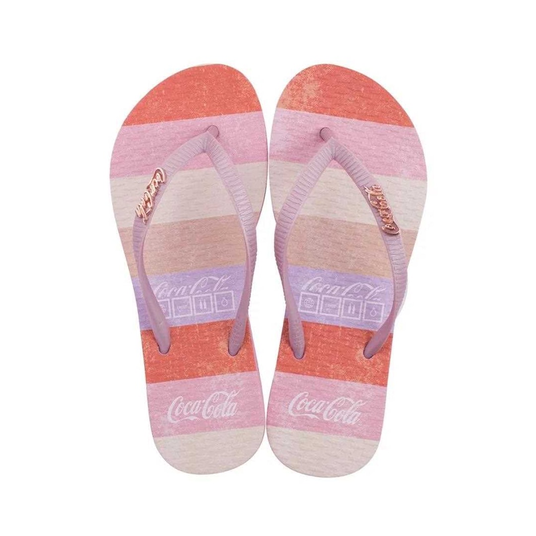 Chinelo Coca Cola Feminino Coke Summer Band Rosa Claro/Rose