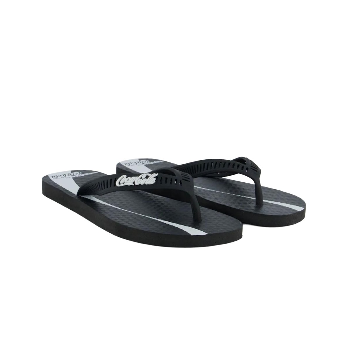 Chinelo Coca Cola Masculino Share A Coke Preto/Branco Chinelo Coca Cola Masculino Share A Coke Preto/Branco