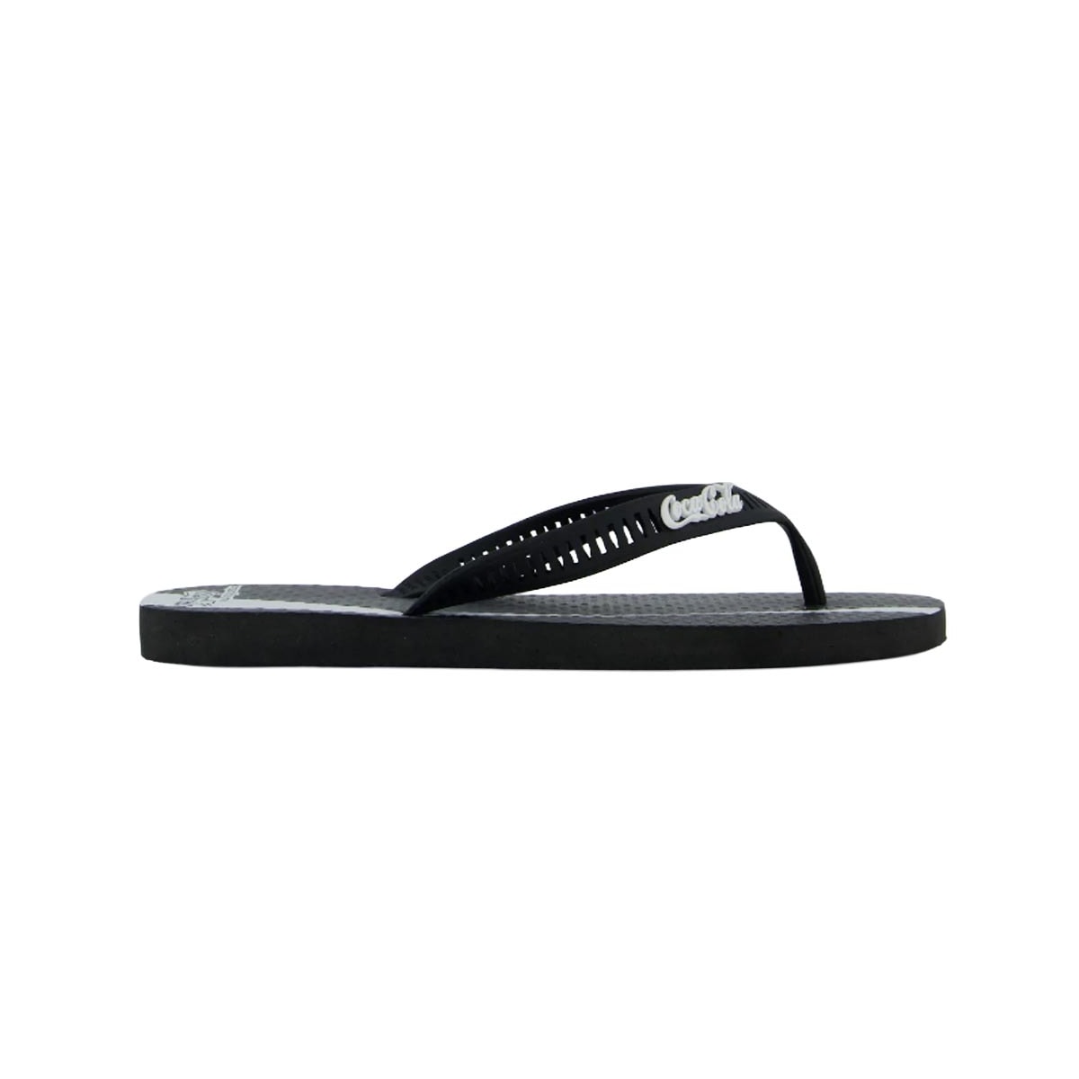 Chinelo Coca Cola Masculino Share A Coke Preto/Branco Chinelo Coca Cola Masculino Share A Coke Preto/Branco