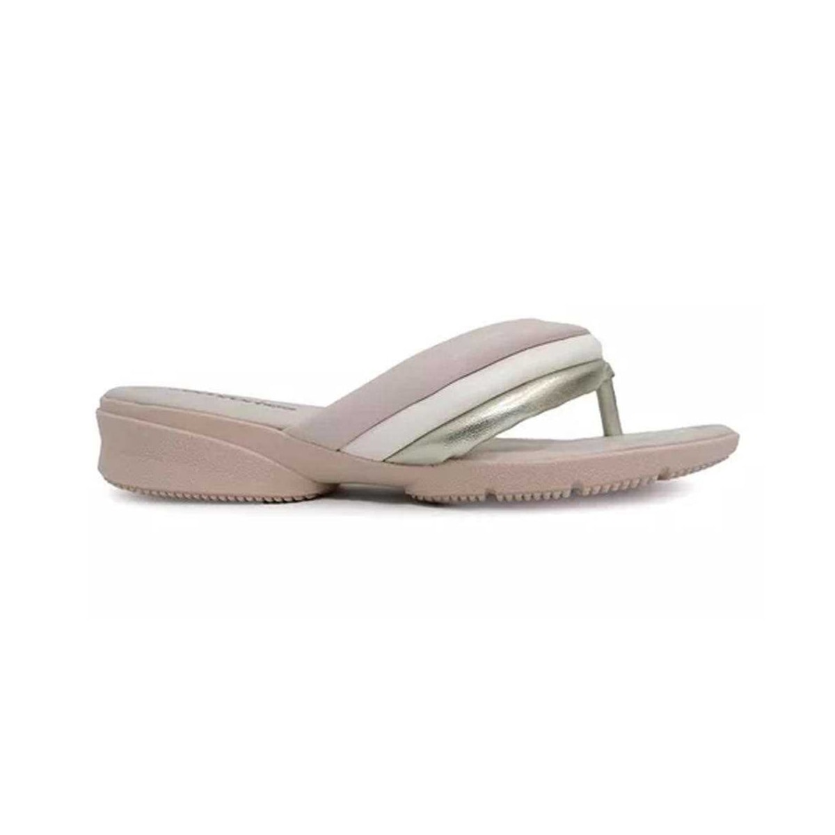 Chinelo Comfortflex Conforto 22-81402 Marfim/Ouro Chinelo Comfortflex Conforto 22-81402 Marfim/Ouro