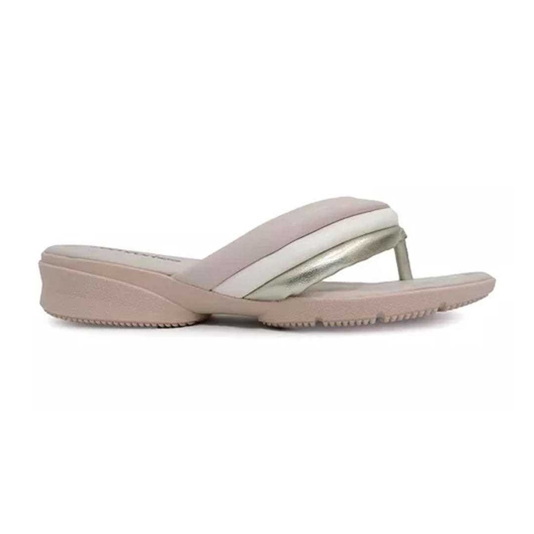 Chinelo Comfortflex Conforto 22-81402 Marfim/Ouro